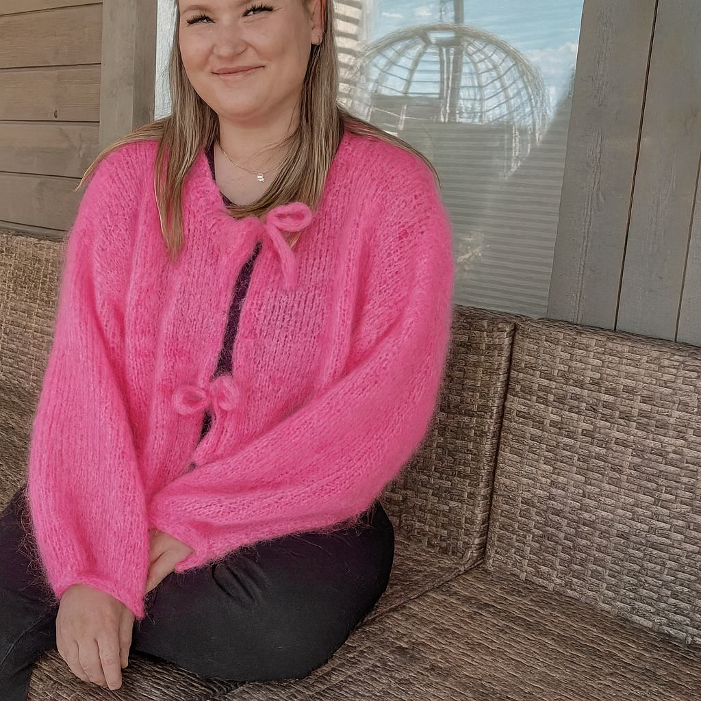 Ballerina Mohair Cardigan Knitting Kit Pack