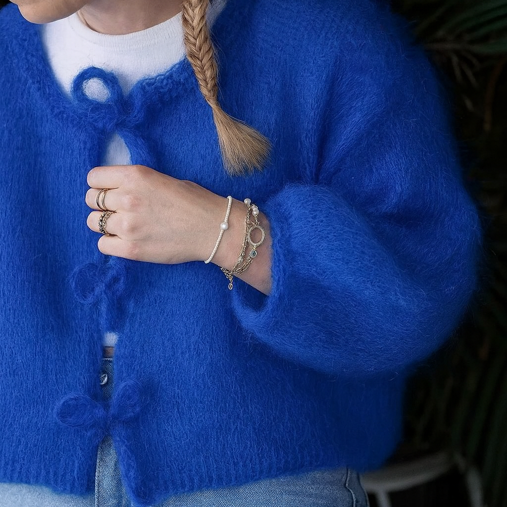 Ballerina Mohair Cardigan Knitting Kit Pack