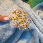 Wool Hand Embroidery on Knitting Workshop