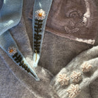 Wool Hand Embroidery on Knitting Workshop