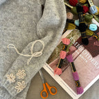 Wool Hand Embroidery on Knitting Workshop