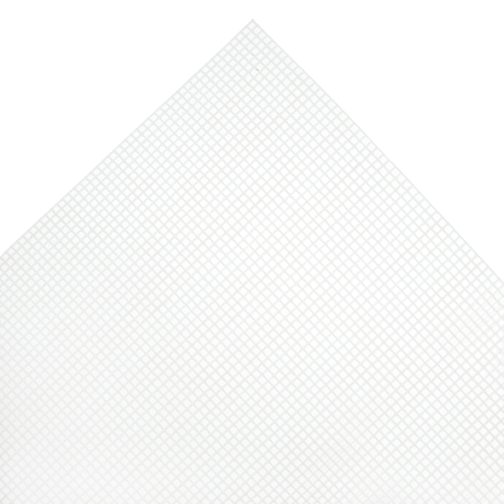 White 8 Count Tapestry Canvas Per Half Metre
