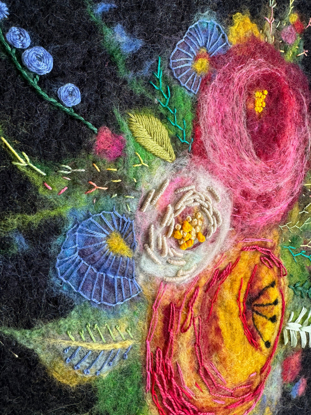 Feltbroidery : Felting Pictures + Embroidery Workshop