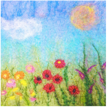 Feltbroidery : Felting Pictures + Embroidery Workshop