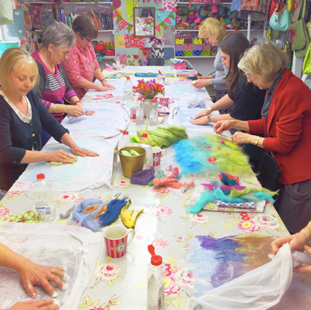 Feltbroidery : Felting Pictures + Embroidery Workshop