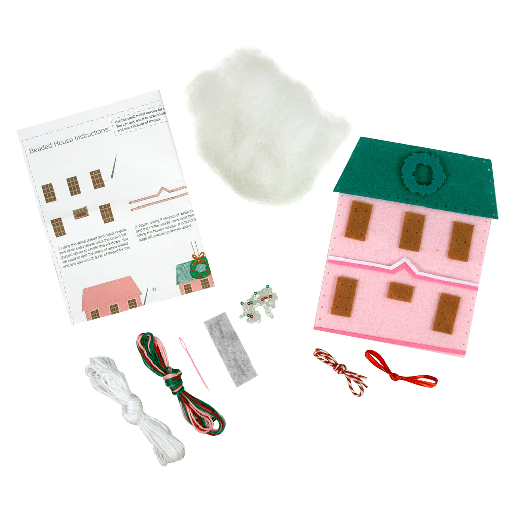 Beaded House Felt Decoration Kit