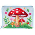 Half Stitch / Tapestry Kit : Stitch Your Own Make Up Pouch / Case: Toadstool