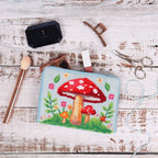 Half Stitch / Tapestry Kit : Stitch Your Own Make Up Pouch / Case: Toadstool