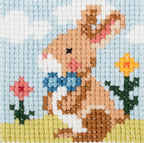 Cross Stitch Bunny Kit : Beginner Counted Cross Stitch