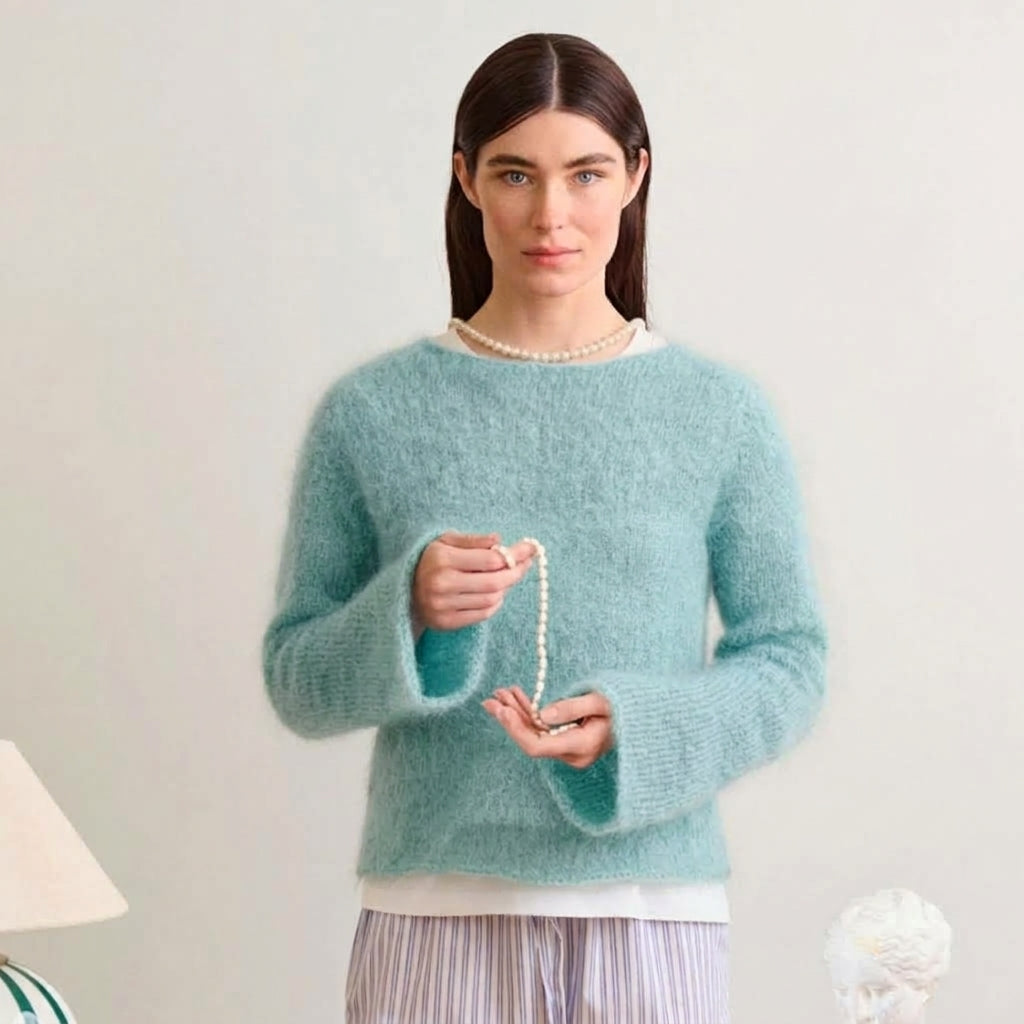 Lyra Sweater Knitting Pack Kit by Sandnes