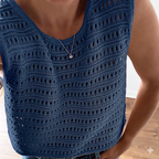 Hand Knitted Cotton Summer Top Kit - by Caidree