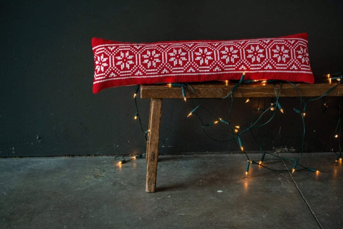 Cross Stitch Kit : Christmas Motif Draft Excluder