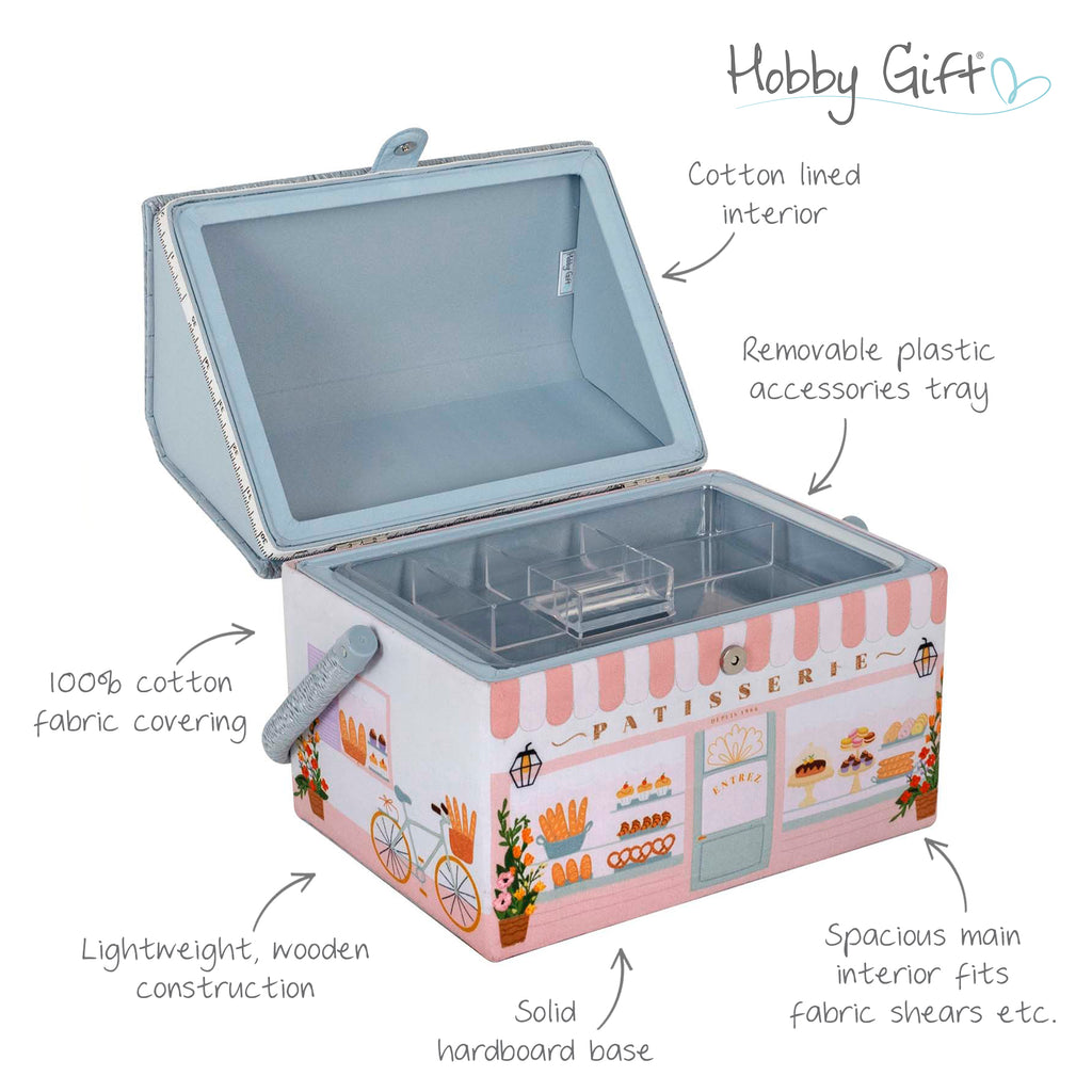 Sewing Box : Embroidered : Patisserie
