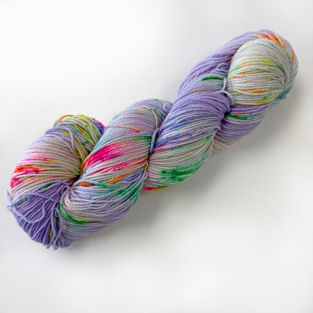 Gilliangladrag Holy Fluff Gold Sparkle Sock Yarn 100g Hand Dyed  : Hopelessly Devoted to You