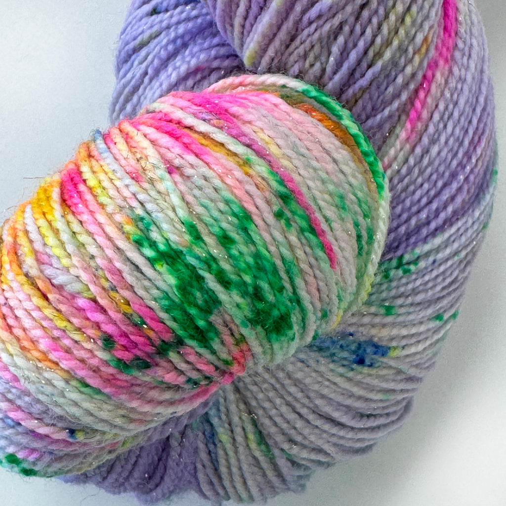 Gilliangladrag Holy Fluff Gold Sparkle Sock Yarn 100g Hand Dyed  : Hopelessly Devoted to You