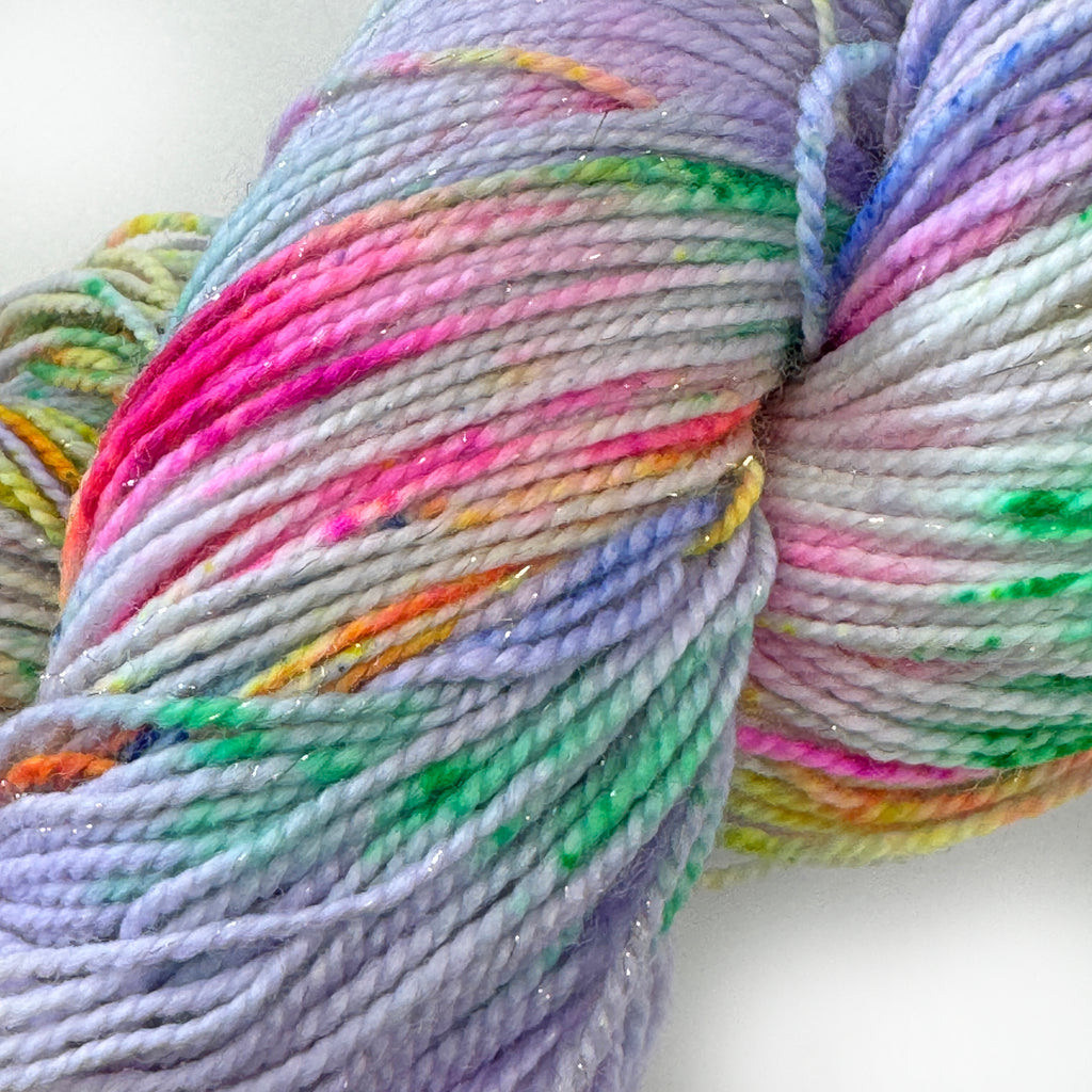 Gilliangladrag Holy Fluff Gold Sparkle Sock Yarn 100g Hand Dyed  : Hopelessly Devoted to You