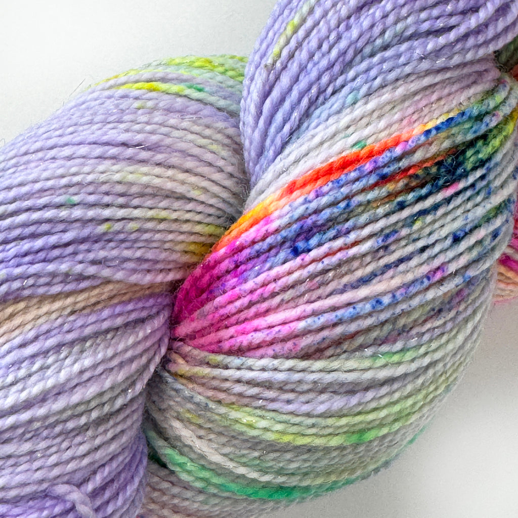 Gilliangladrag Holy Fluff Gold Sparkle Sock Yarn 100g Hand Dyed  : Hopelessly Devoted to You