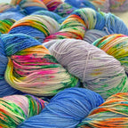 Gilliangladrag Holy Fluff Silver Sparkle Sock Yarn 100g Hand Dyed  : You're The One That I Want