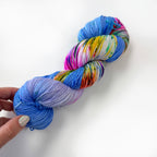 Gilliangladrag Holy Fluff Silver Sparkle Sock Yarn 100g Hand Dyed  : You're The One That I Want