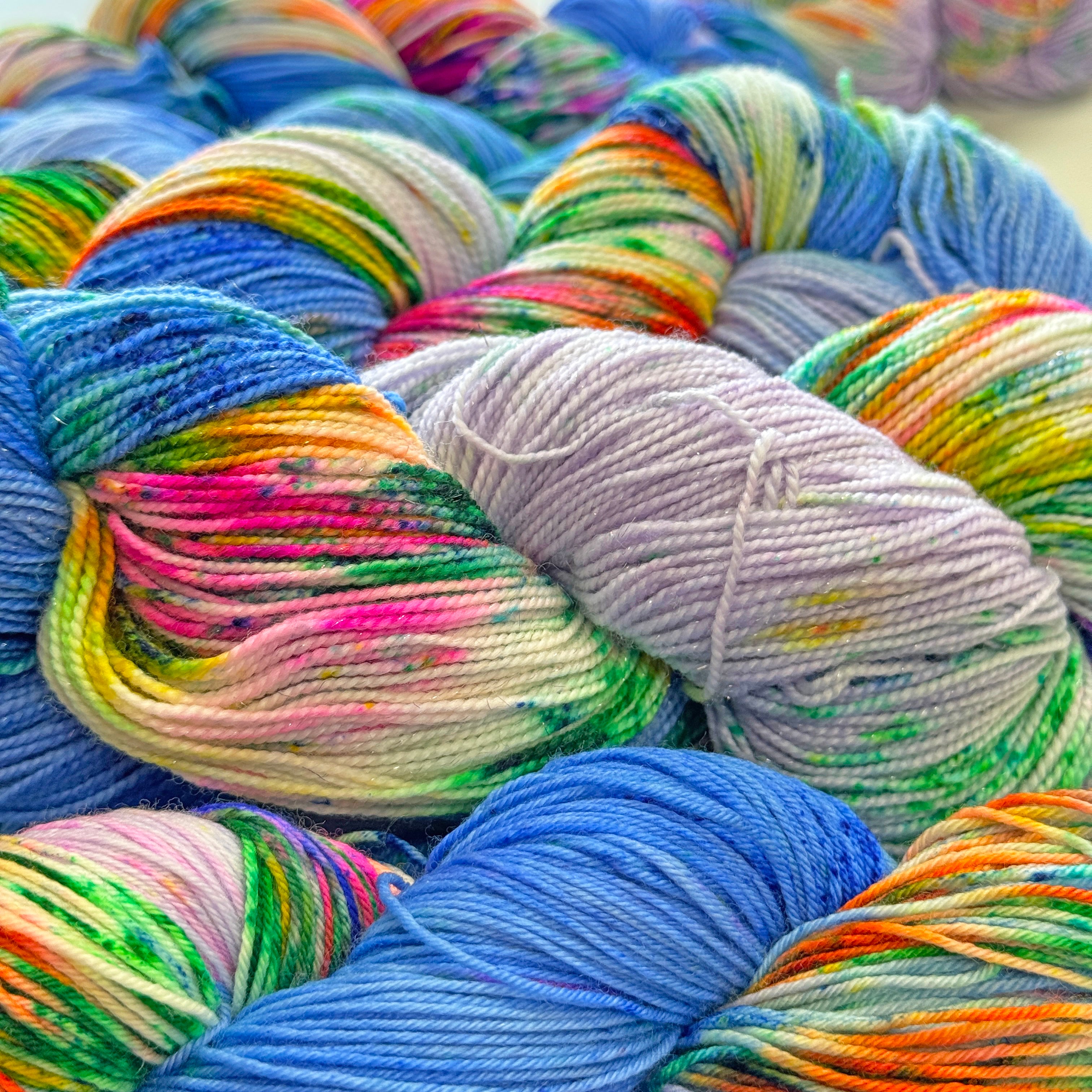 Gilliangladrag Holy Fluff Sock Yarn 100g Hand Dyed  : You're The One That I Want