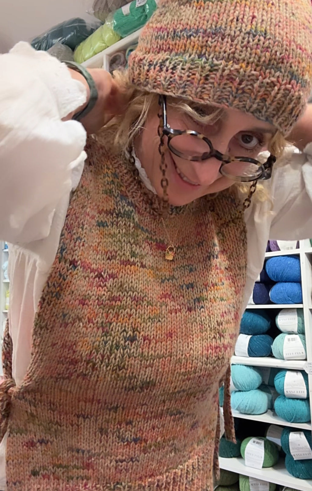 Cosmic Autumn Rebellion : Tie Side Vest : Knitting Pack & Pattern