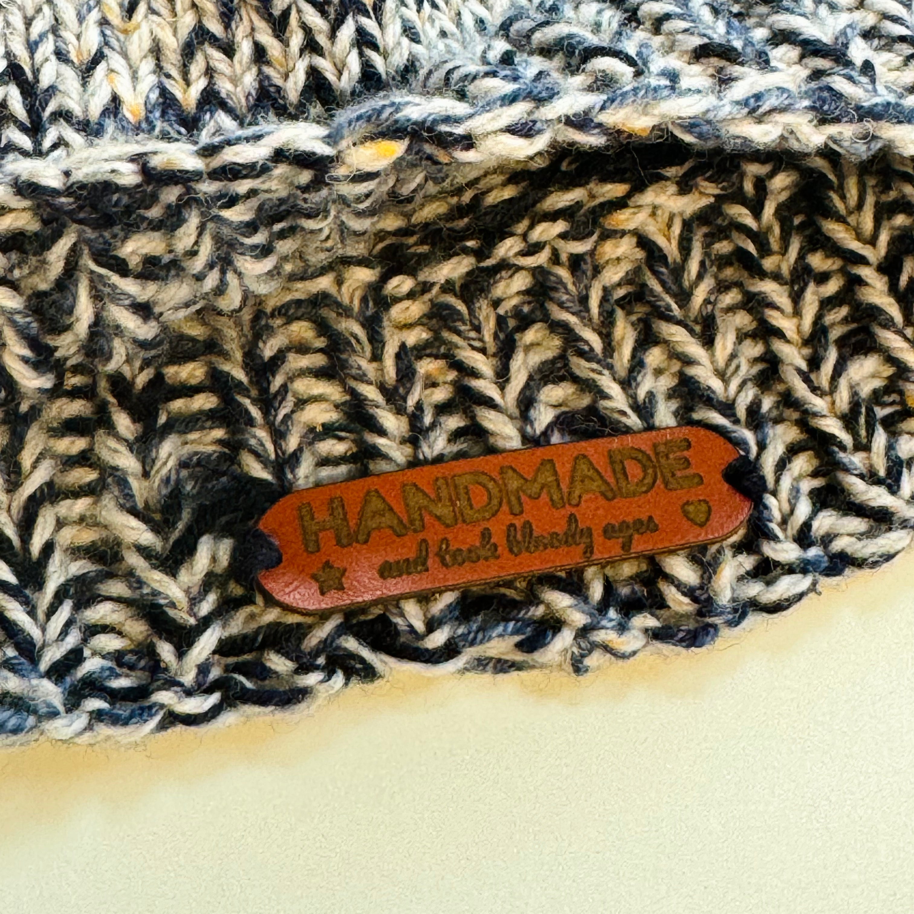 Handmade and Took Bloody Ages : Leather Label x 3 pack