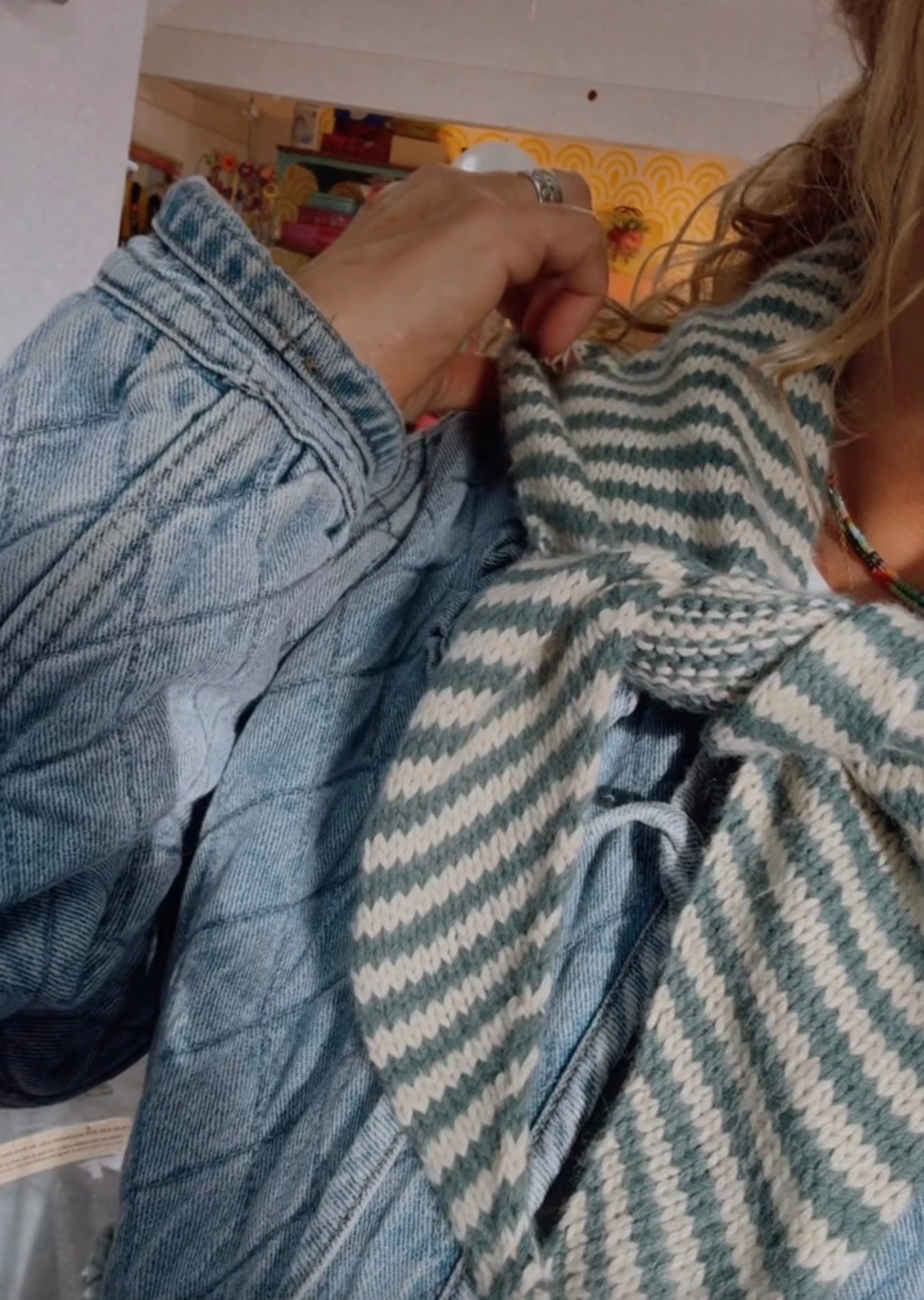 Buoy Bandana Striped Triangle Scarf Knitting Kit