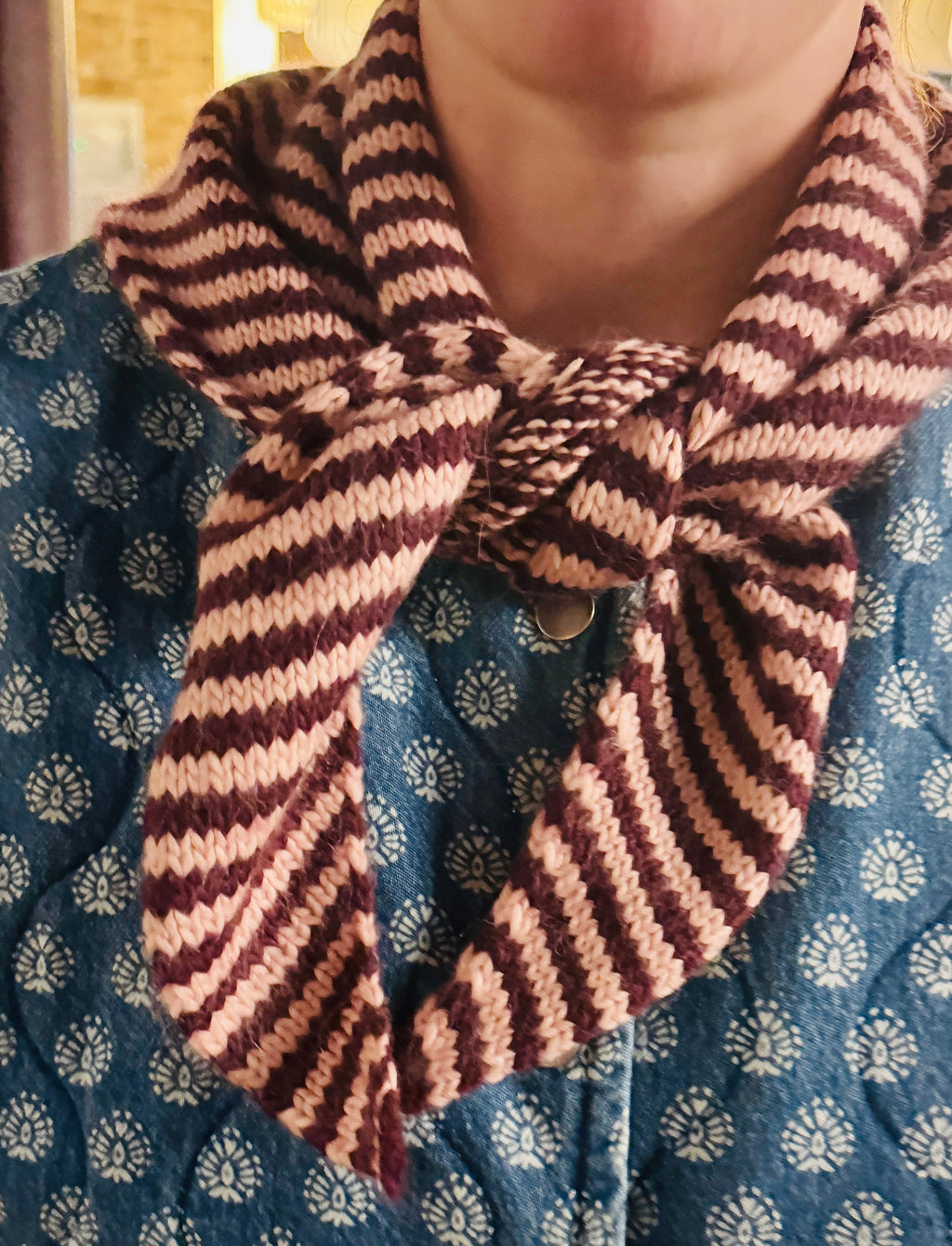 Buoy Bandana Striped Triangle Scarf Knitting Kit