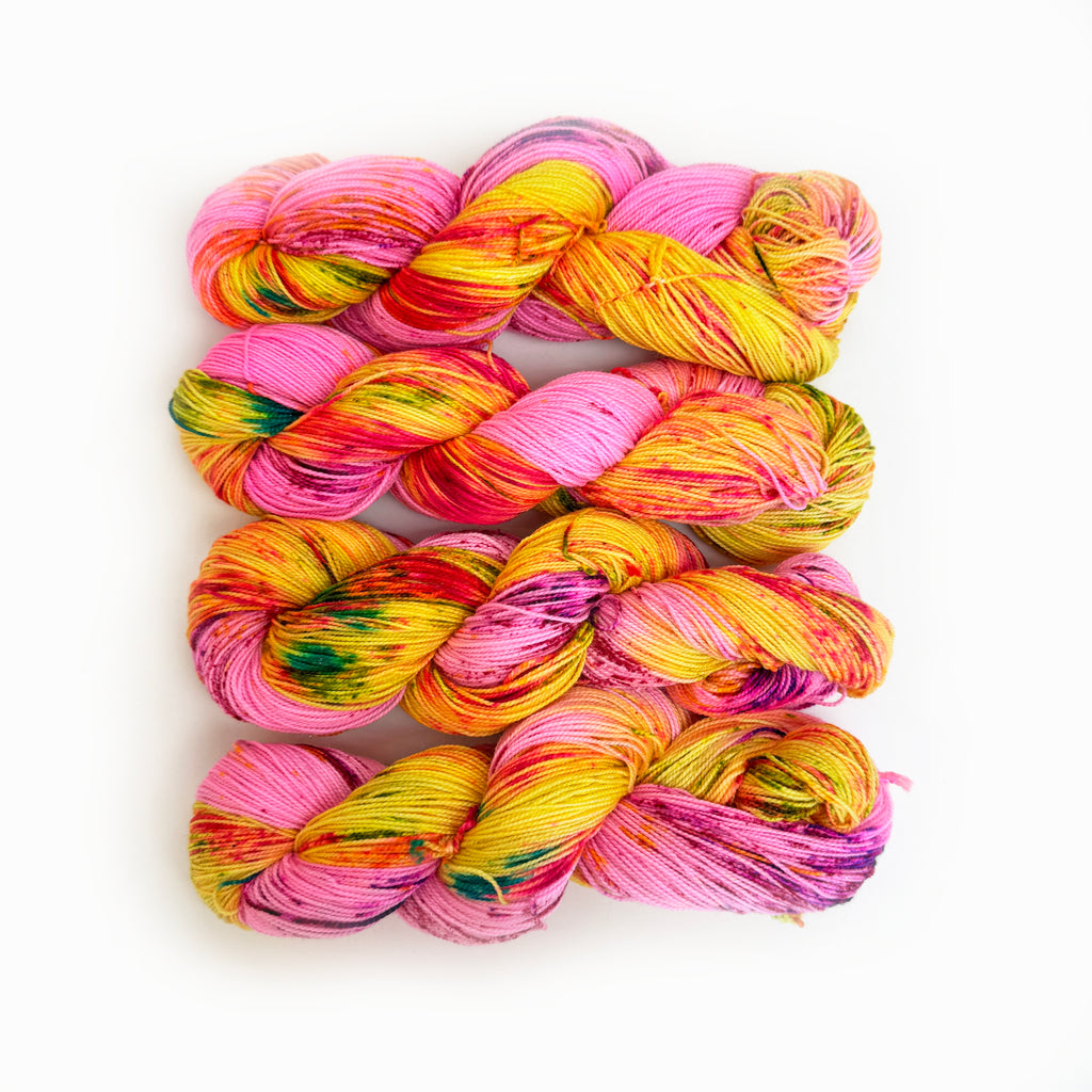Gilliangladrag Holy Fluff Silver Sparkle Sock Yarn 100g Hand Dyed  : Pop Muzik