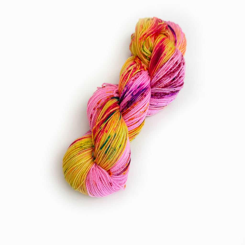 Gilliangladrag Holy Fluff Silver Sparkle Sock Yarn 100g Hand Dyed  : Pop Muzik