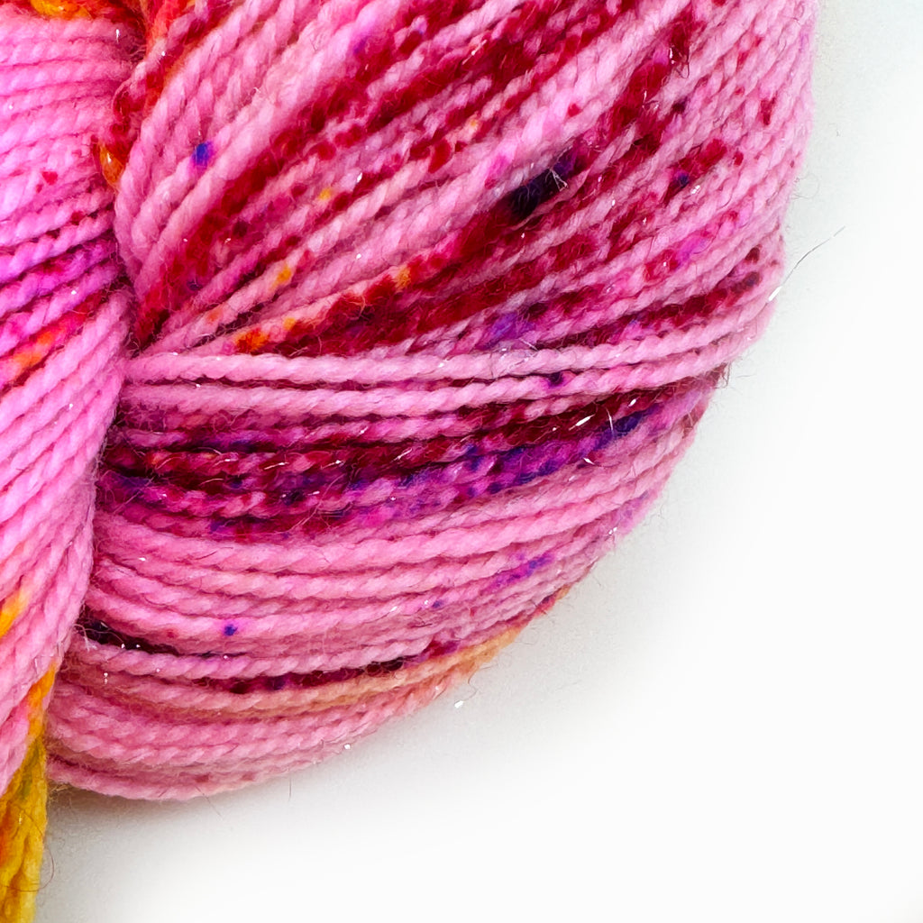 Gilliangladrag Holy Fluff Silver Sparkle Sock Yarn 100g Hand Dyed  : Pop Muzik