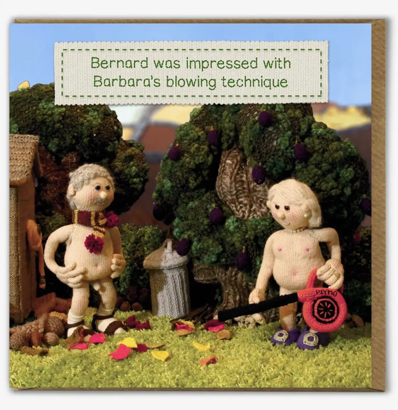 Greetings Card : Nudinits : Blowing Technique