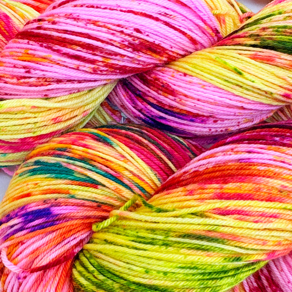 Gilliangladrag Sock Yarn 100g Hand Dyed  : Pop Muzik