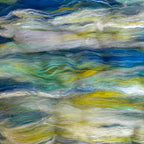 Hand Carded BATT for Spinning & Felting : 'Sailing' 180g