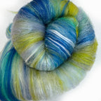 Hand Carded BATT for Spinning & Felting : 'Sailing' 180g