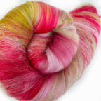 Hand Carded BATT for Spinning & Felting : An English Country Garden 150g