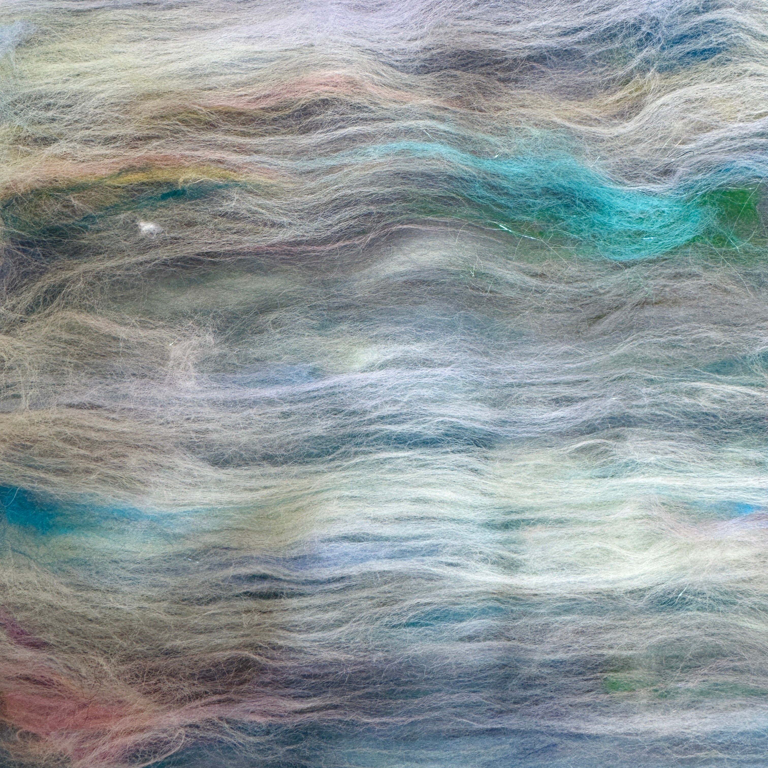 Hand Carded BATT for Spinning & Felting : Cockles & Mussels 175g