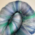 Hand Carded BATT for Spinning & Felting : Cockles & Mussels 175g