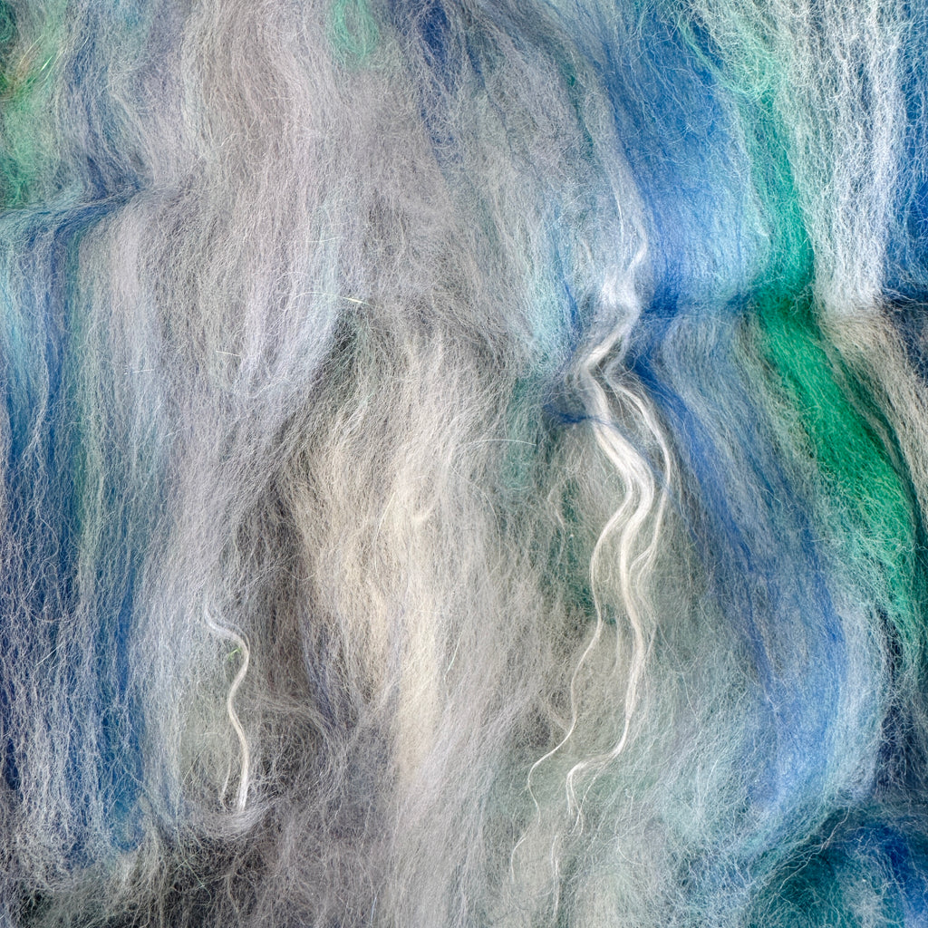 Hand Carded BATT for Spinning & Felting : Cockles & Mussels 175g