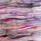 Hand Carded BATT for Spinning & Felting : 'Purple Haze' 180g