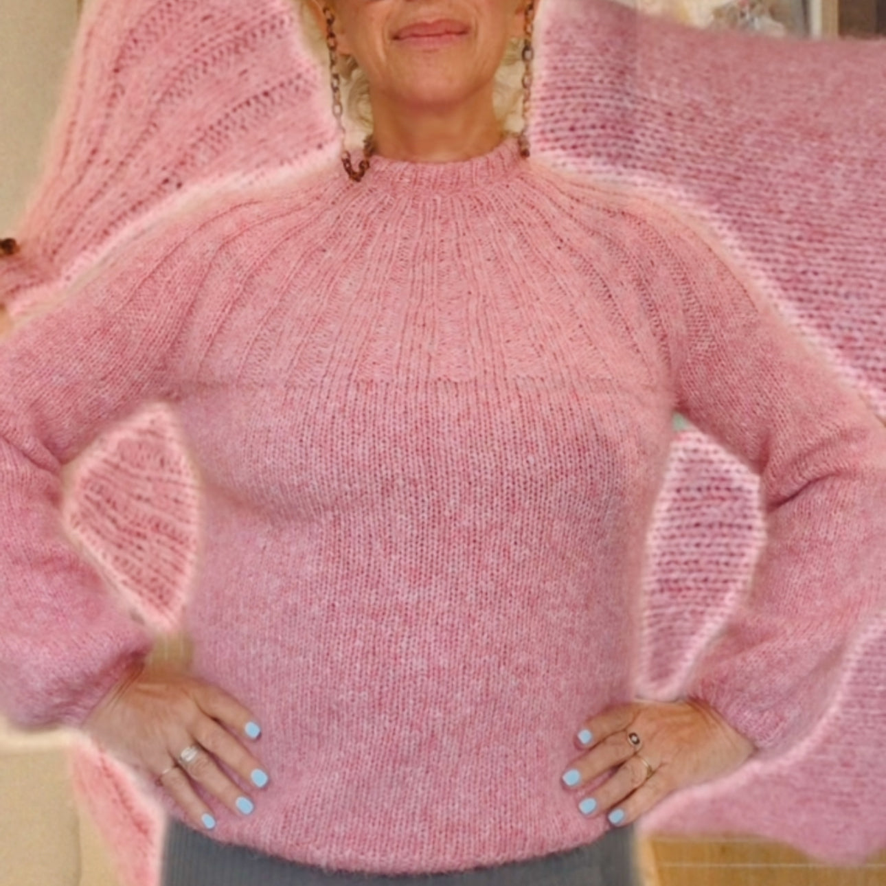 Sunday Sweater Jumper Knitting Kit : Luxury Alpaca Superfine Aran