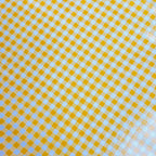 Mexican Oilcloth per metre : Yellow Gingham