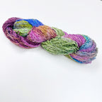 Gilliangladrag Hand Dyed Silk Bouclé Yarn : Lost in the Magical Garden 100g