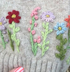 Wool Hand Embroidery on Knitting Workshop