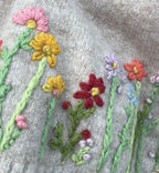Wool Hand Embroidery on Knitting Workshop