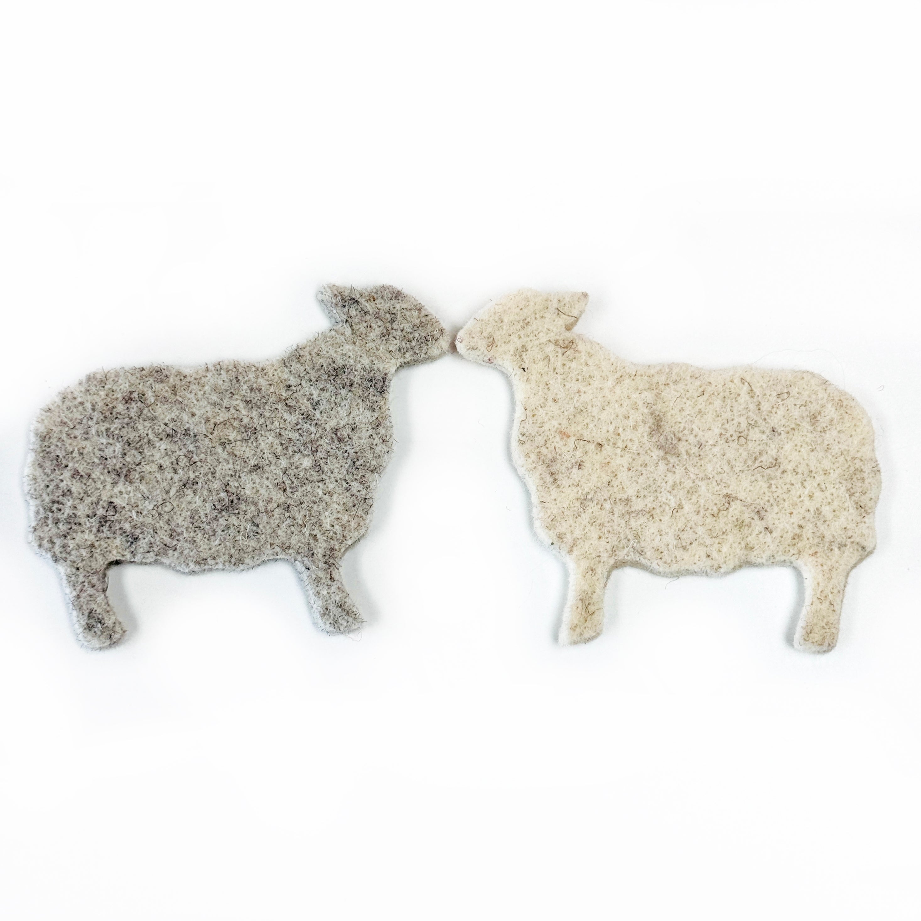 Wool Felt Sheep Shape x 1 : Light Grey