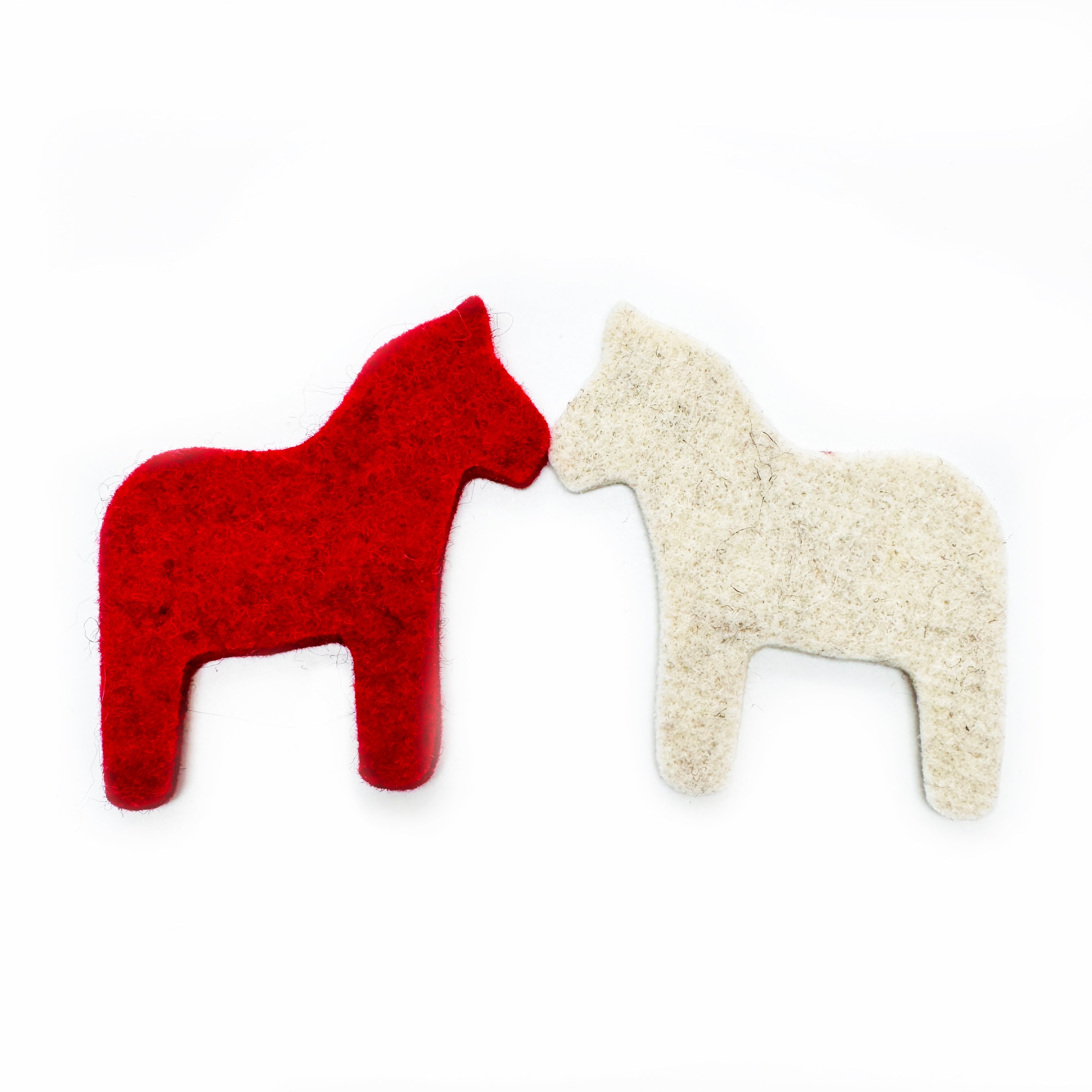 Wool Felt Horse Shape x 1 : Ecru