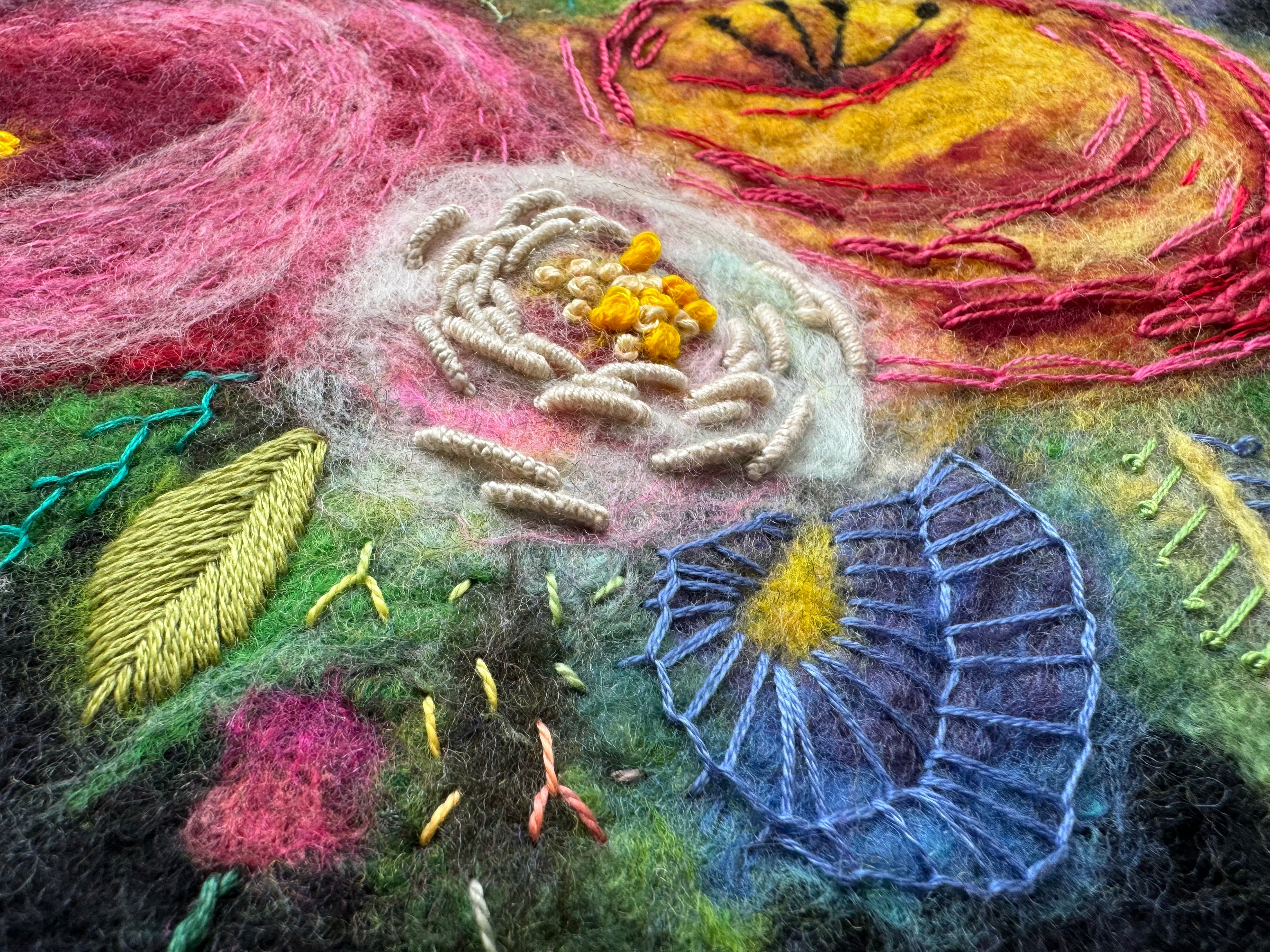 Feltbroidery : Felting Pictures + Embroidery Workshop