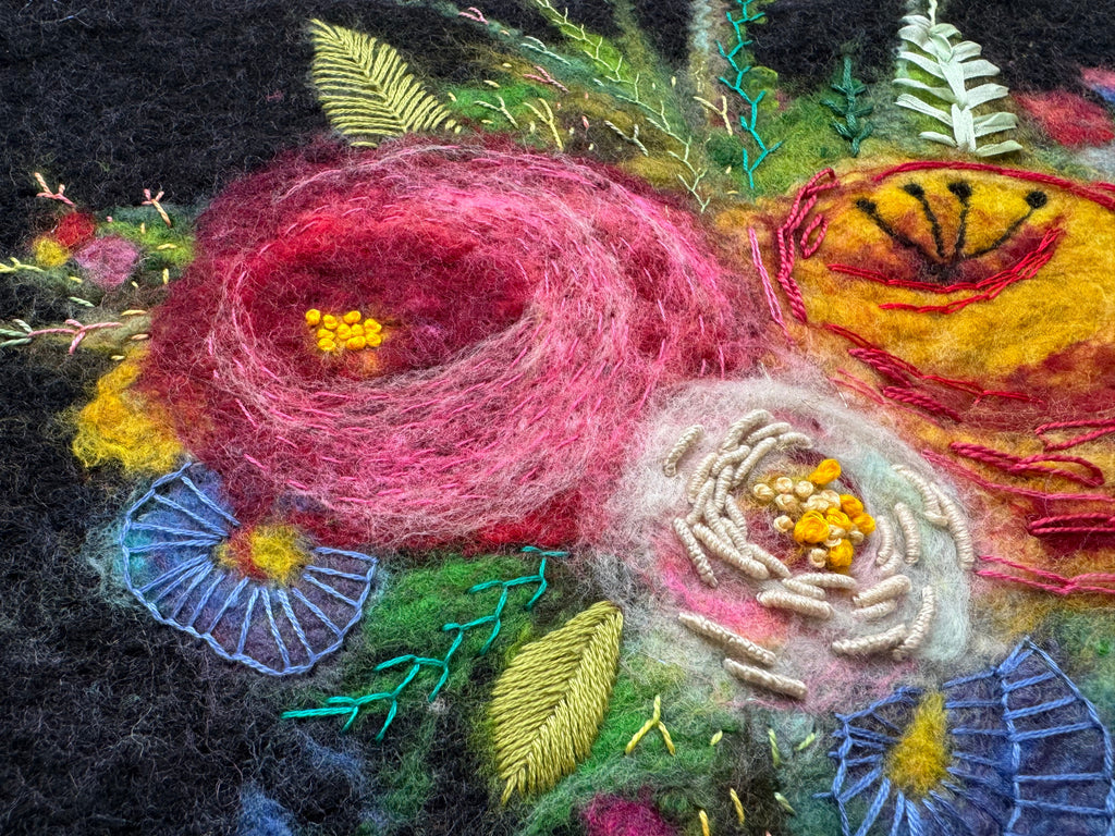 Feltbroidery : Felting Pictures + Embroidery Workshop