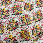 Sajou Cotton Pansies 100% Cotton per HALF metre
